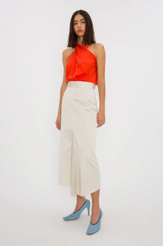 STONE POLISHED COTTON AMELIA SKIRT sold by Bianca Spender