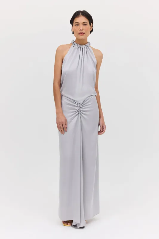 SILVER SATIN MAJORCA DRESS sold by Bianca Spender