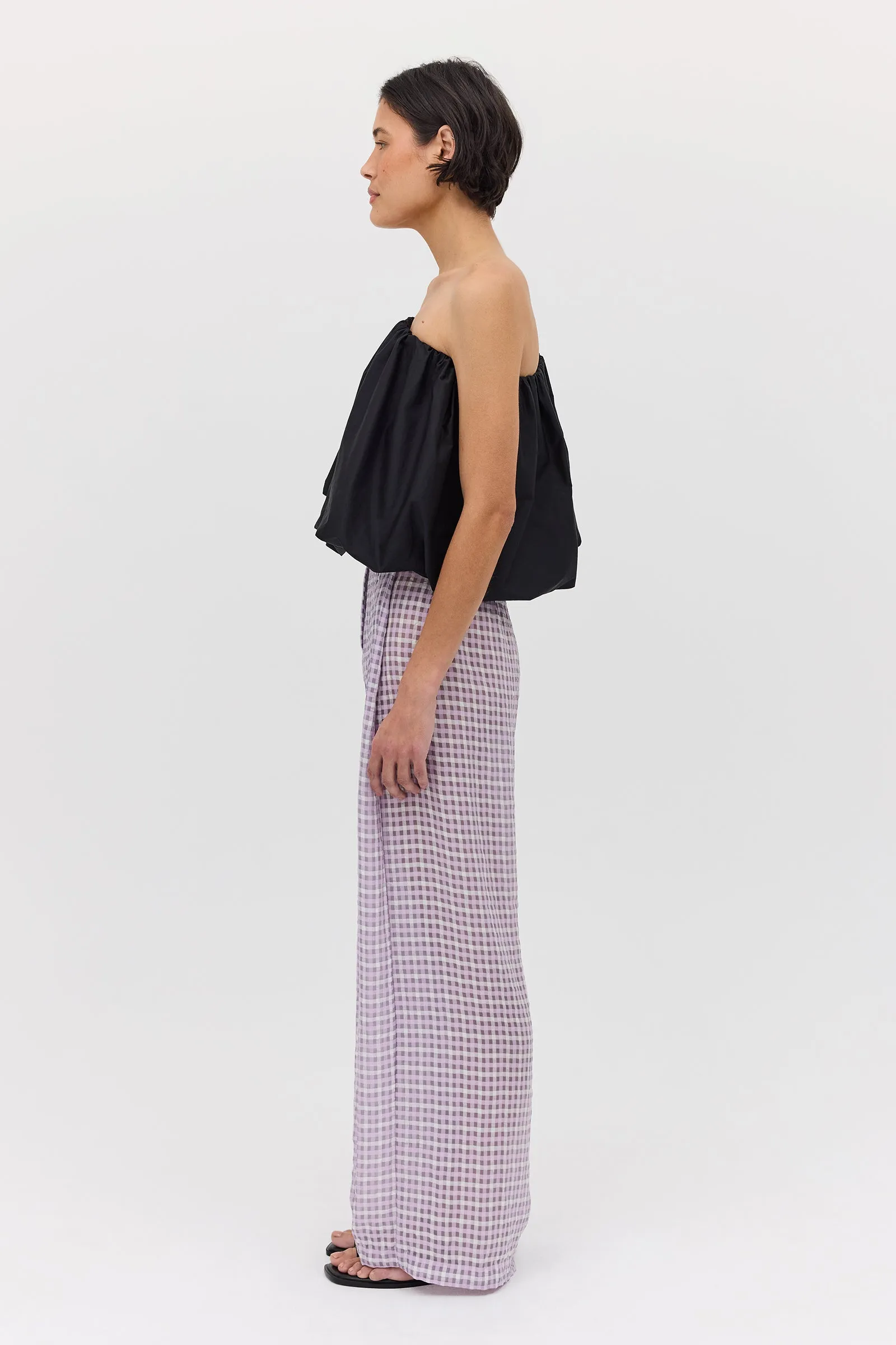 LILAC CHECK RAY PANT sold by Bianca Spender product image thumbnail 5