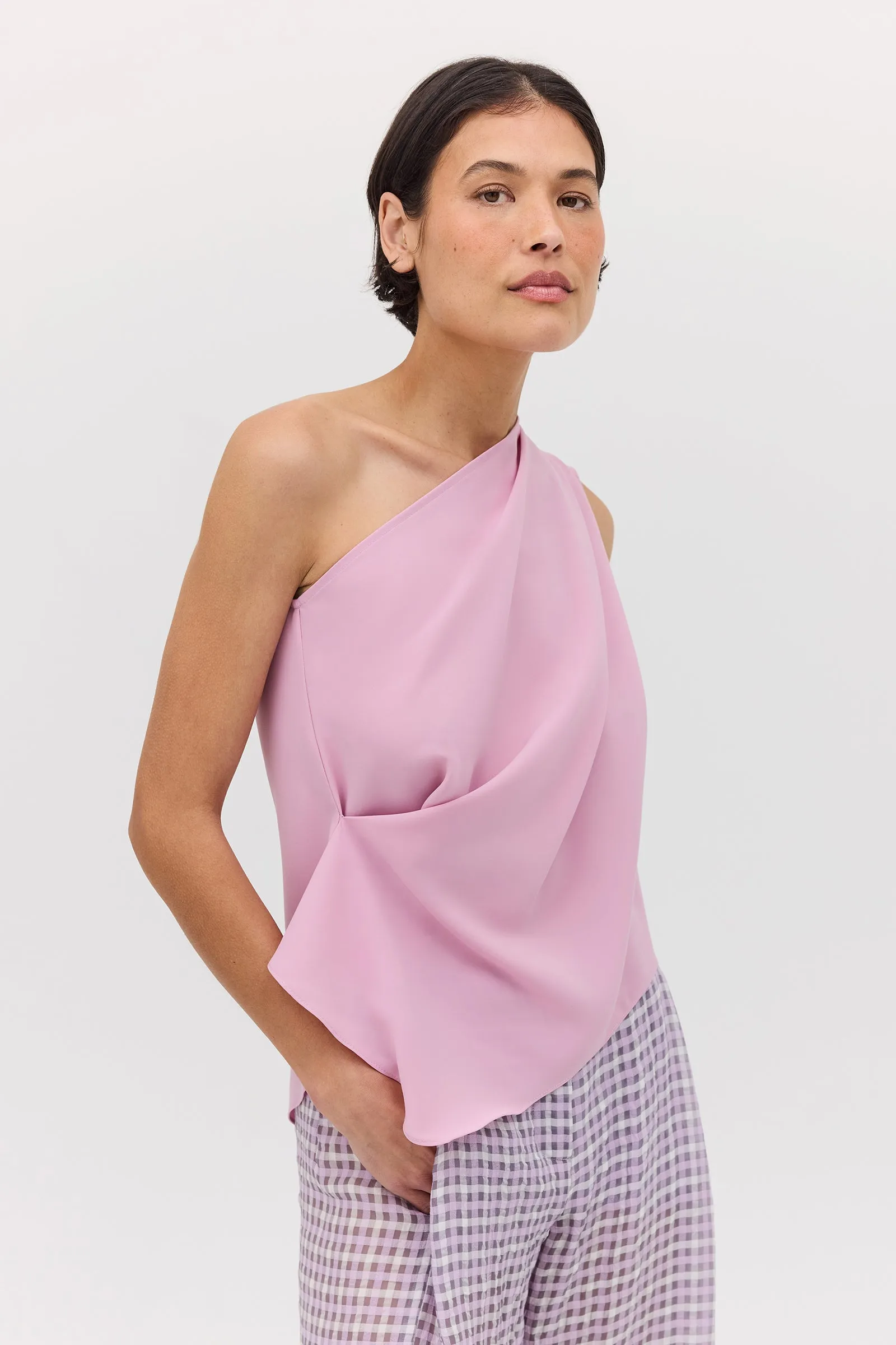 ROSE GEORGETTE ANTONIA TOP sold by Bianca Spender