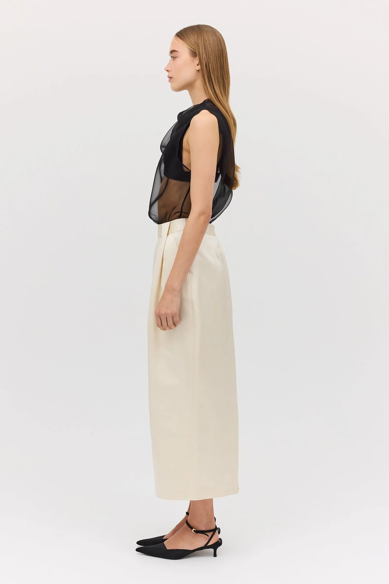 BLACK ORGANZA CEZANNE TOP sold by Bianca Spender product image thumbnail 5