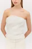 CREAM ORGANZA EMULATE BUSTIER sold by Bianca Spender