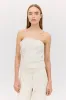 CREAM ORGANZA EMULATE BUSTIER sold by Bianca Spender