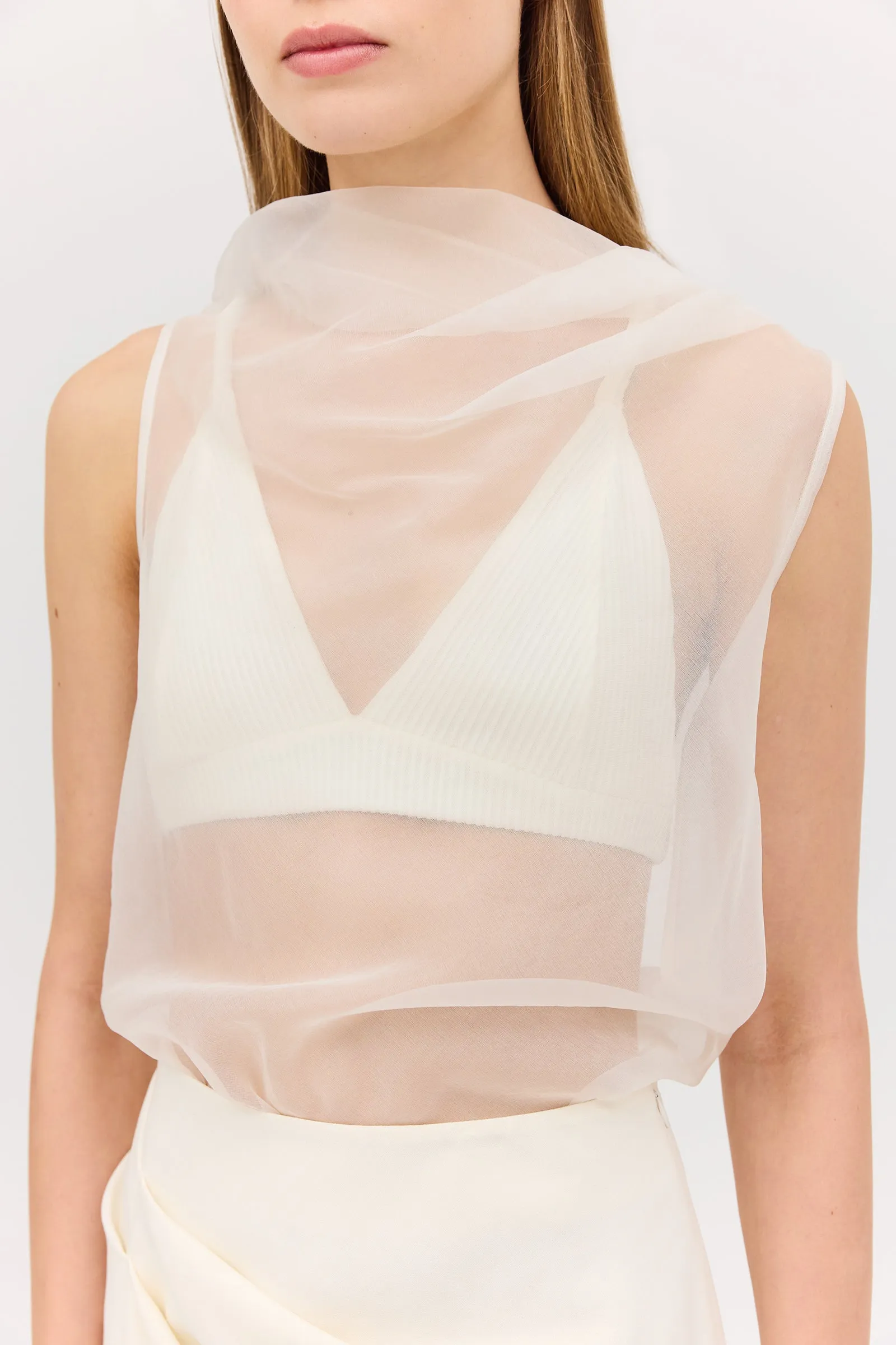 CREAM ORGANZA CEZANNE TOP sold by Bianca Spender product image thumbnail 2
