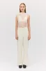 CREAM WOOL HARMONY PANT sold by Bianca Spender