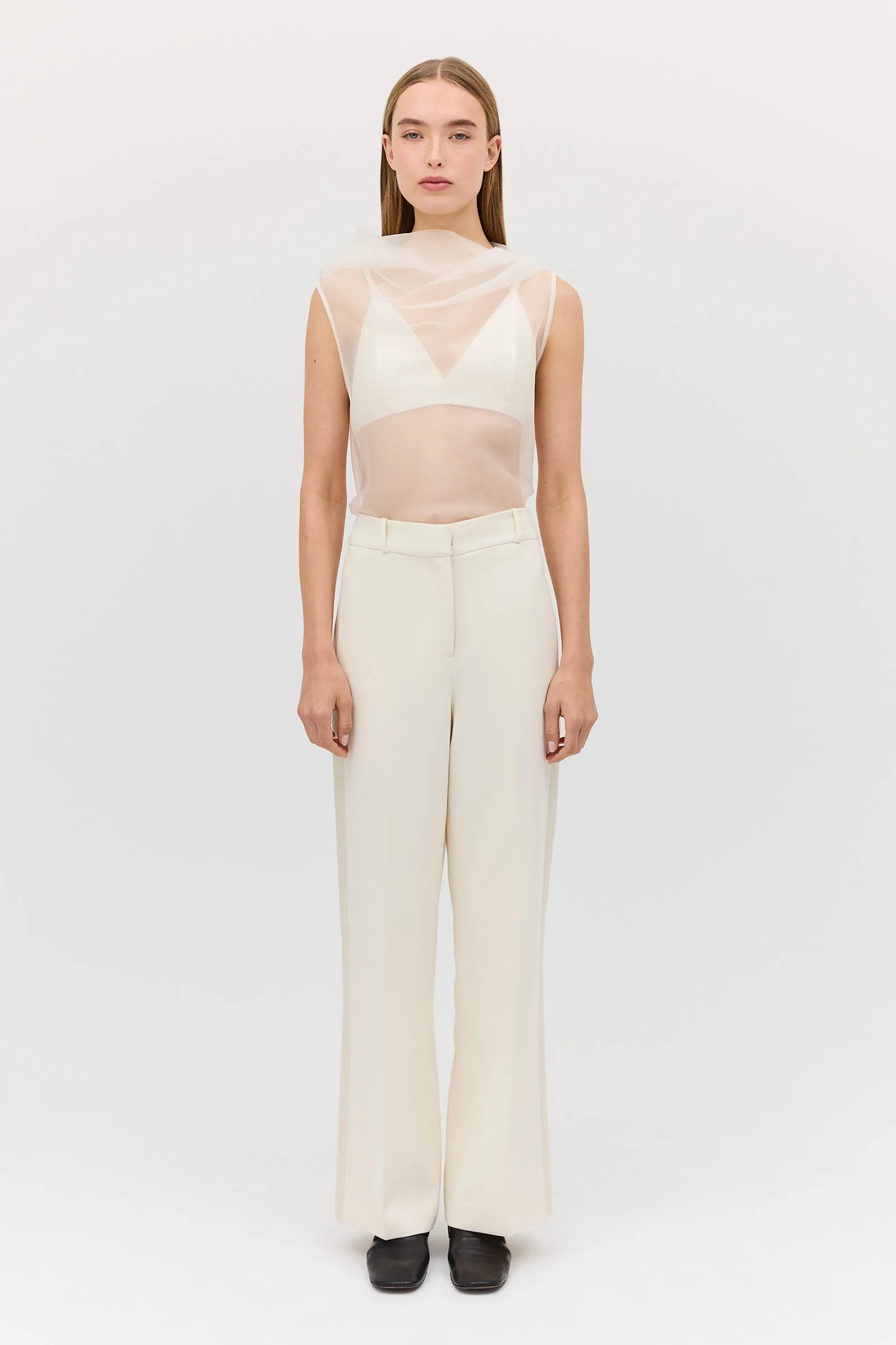 CREAM WOOL HARMONY PANT sold by Bianca Spender product image thumbnail 3