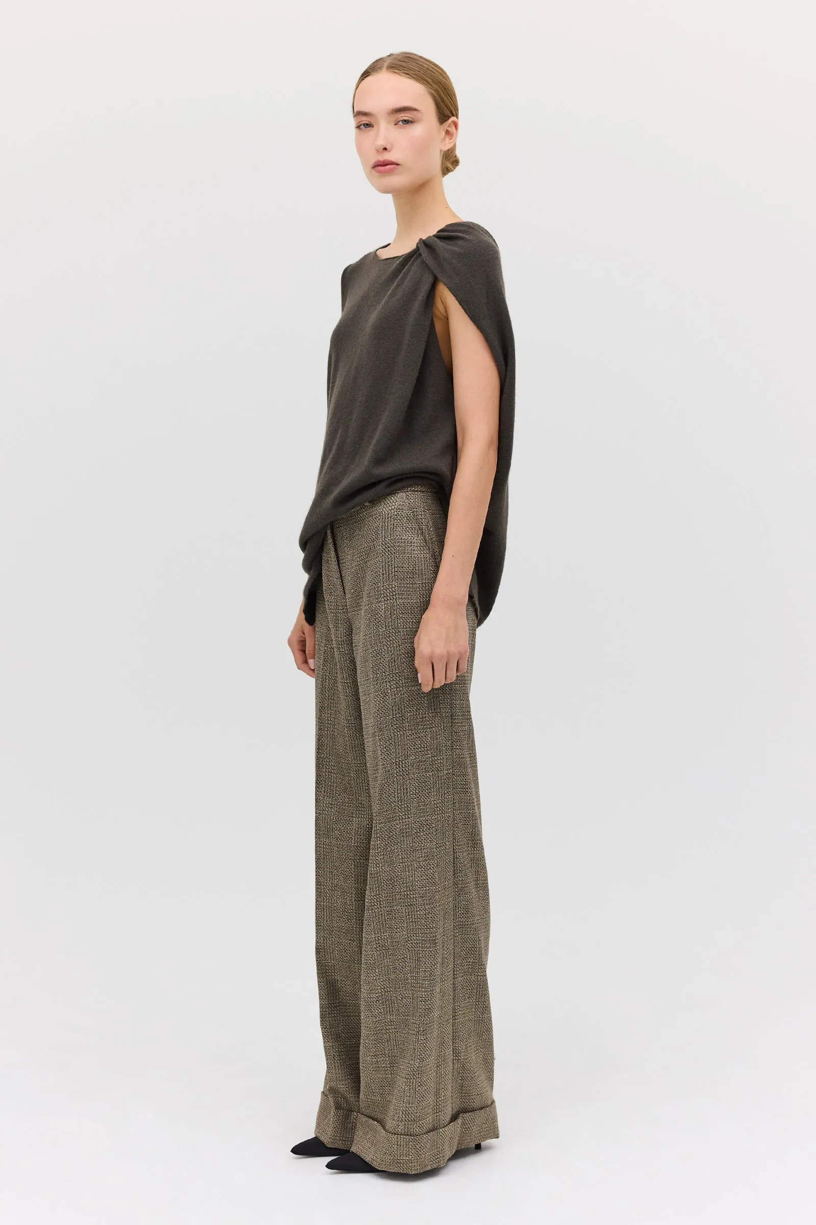 LIQUORICE CASHMERE GENTLE KNIT sold by Bianca Spender product image thumbnail 4
