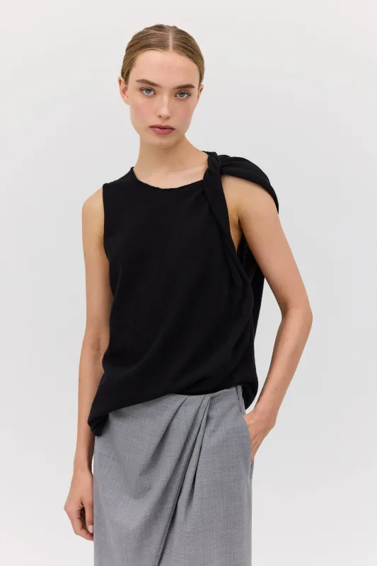 BLACK CASHMERE GENTLE KNIT made by Bianca Spender
