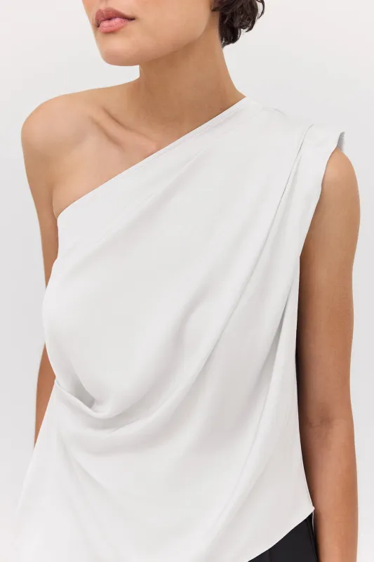 IVORY SATIN ANTONIA TOP sold by Bianca Spender