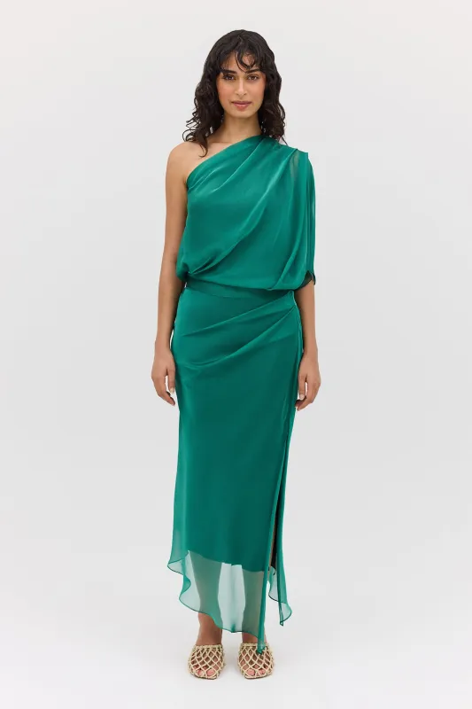 FOREST CHIFFON CLINCH SKIRT sold by Bianca Spender