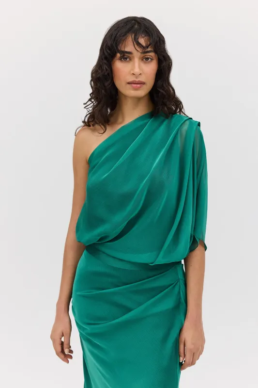 FOREST CHIFFON VALENCIA TOP sold by Bianca Spender