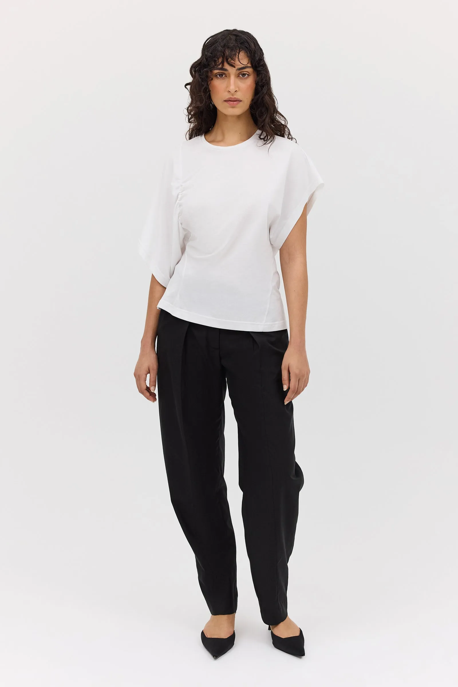 BLACK COTTON DRILL TONDO PANT sold by Bianca Spender product image thumbnail 2