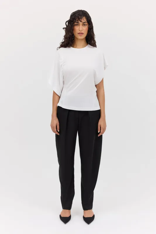BLACK COTTON DRILL TONDO PANT made by Bianca Spender