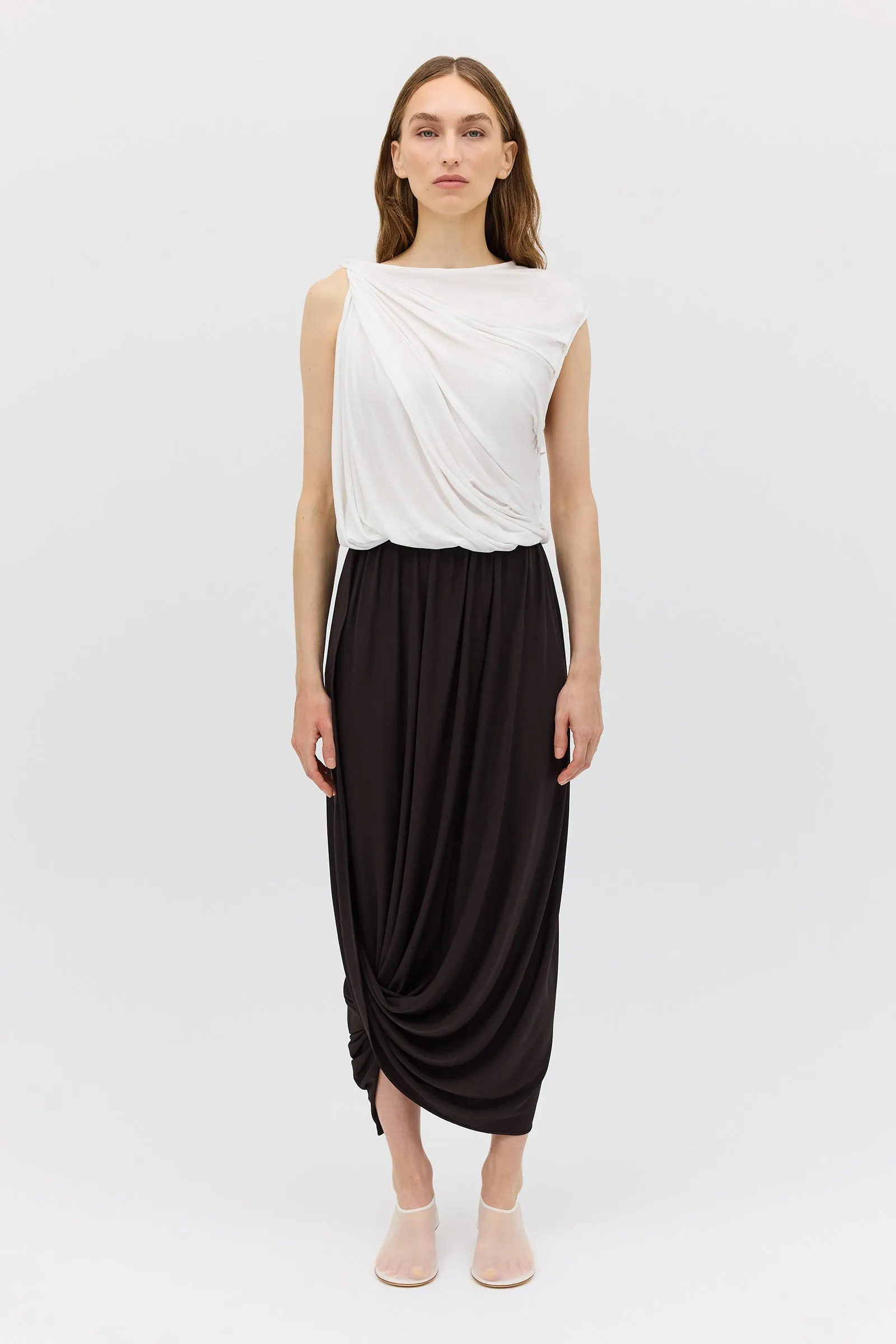 WHITE JERSEY TUMBLE TOP sold by Bianca Spender product image thumbnail 2