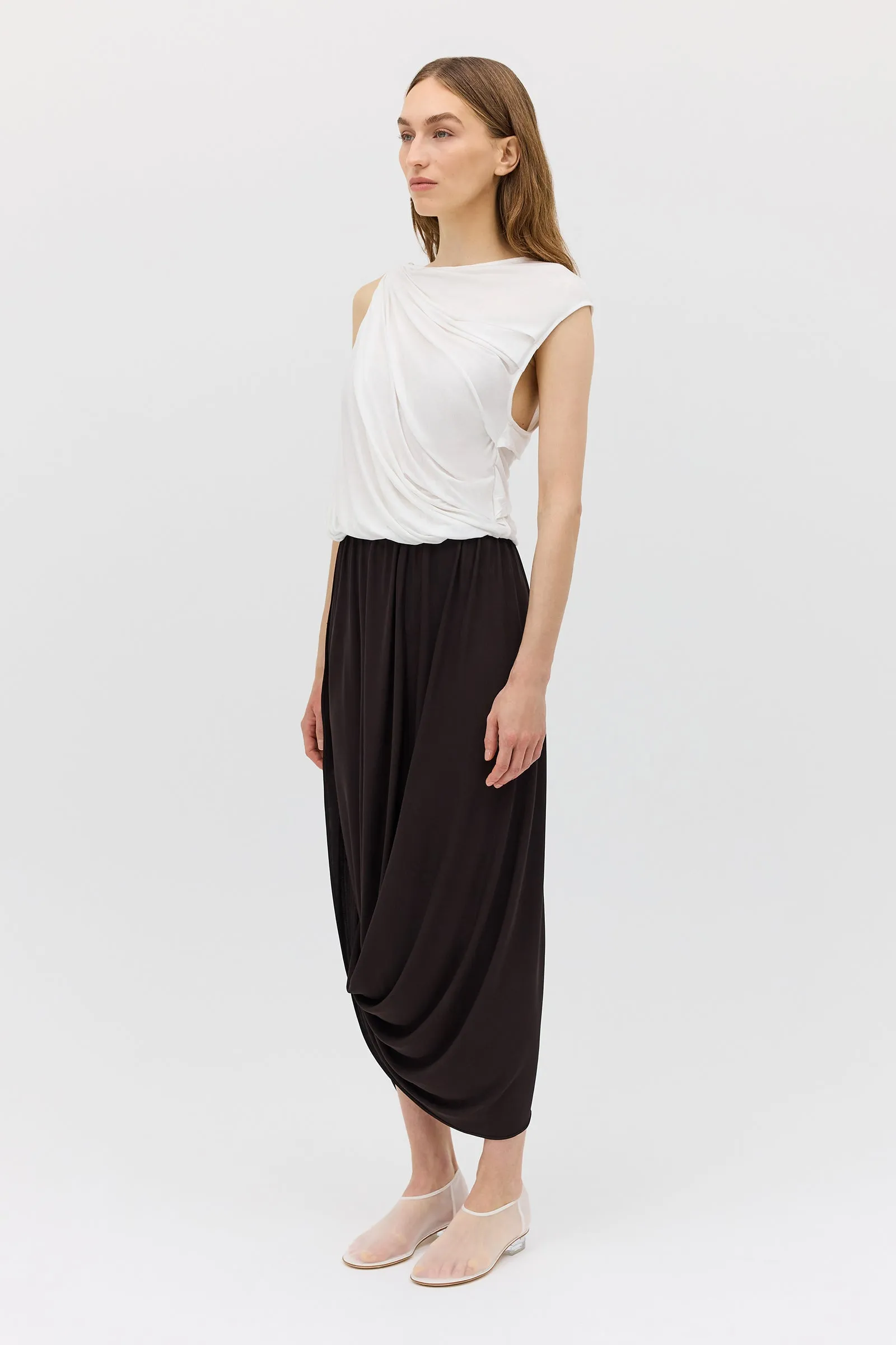 WHITE JERSEY TUMBLE TOP sold by Bianca Spender product image thumbnail 4