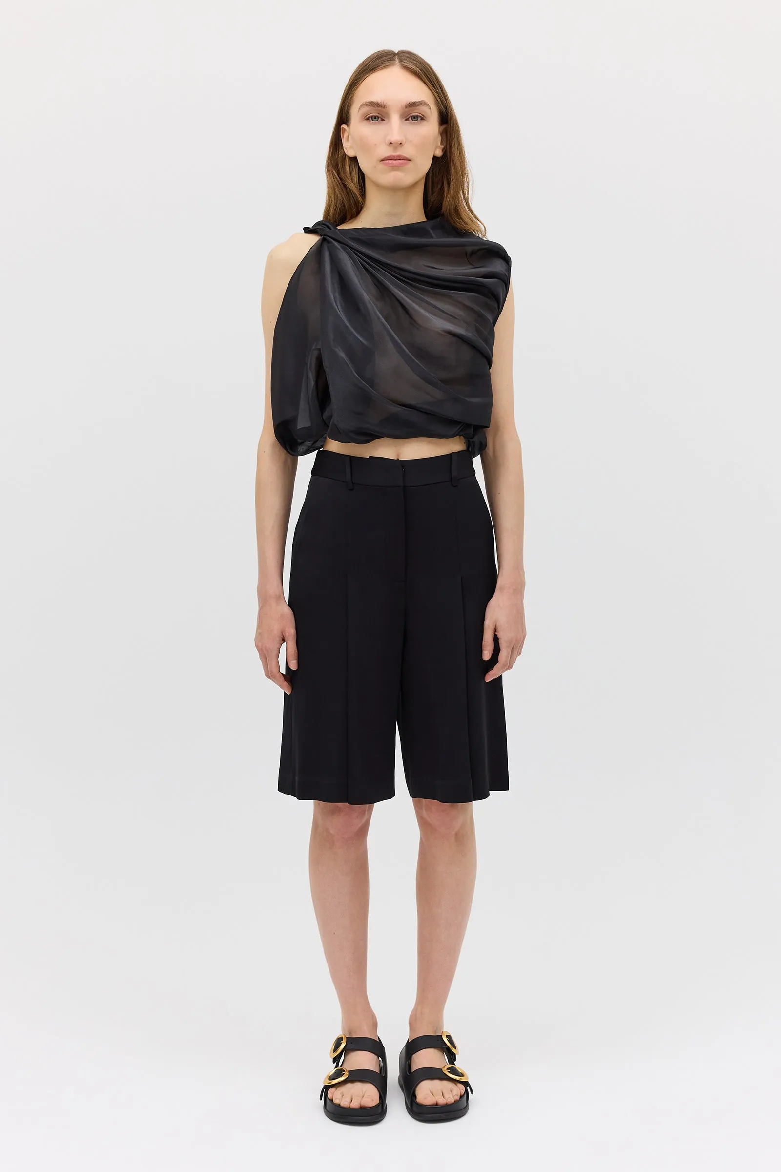 BLACK LIQUID ORGANZA TUMBLE TOP sold by Bianca Spender product image thumbnail 2