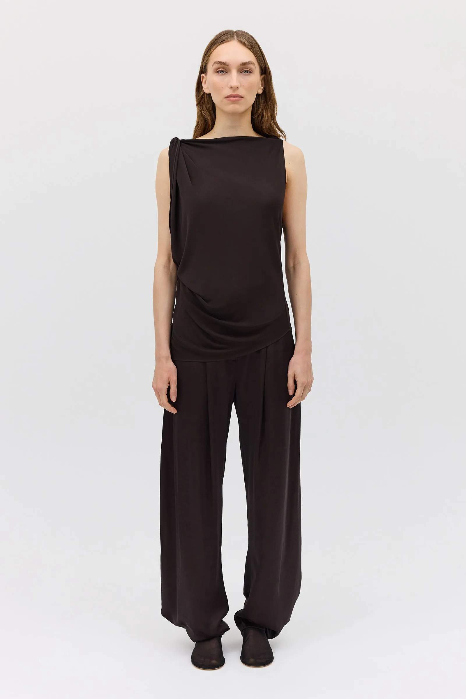 CHOCOLATE JERSEY ROMA TOP sold by Bianca Spender product image thumbnail 2