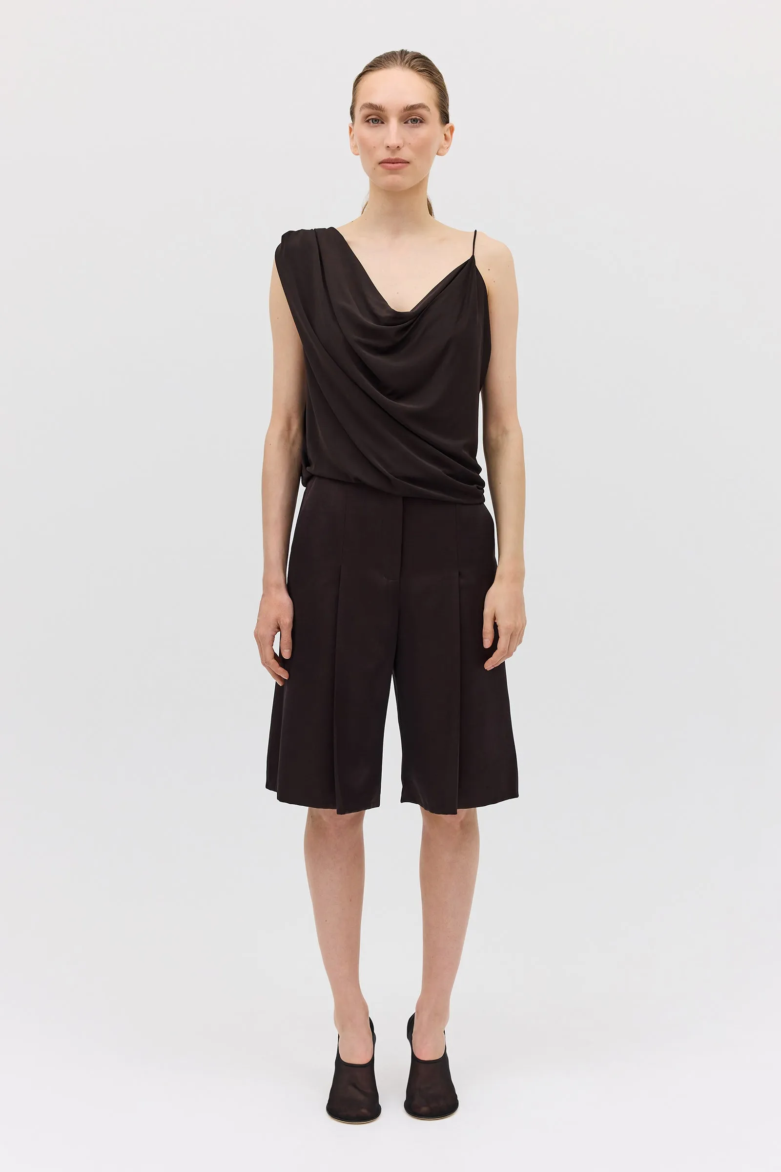 CHOCOLATE JERSEY LIQUID TOP sold by Bianca Spender product image thumbnail 2