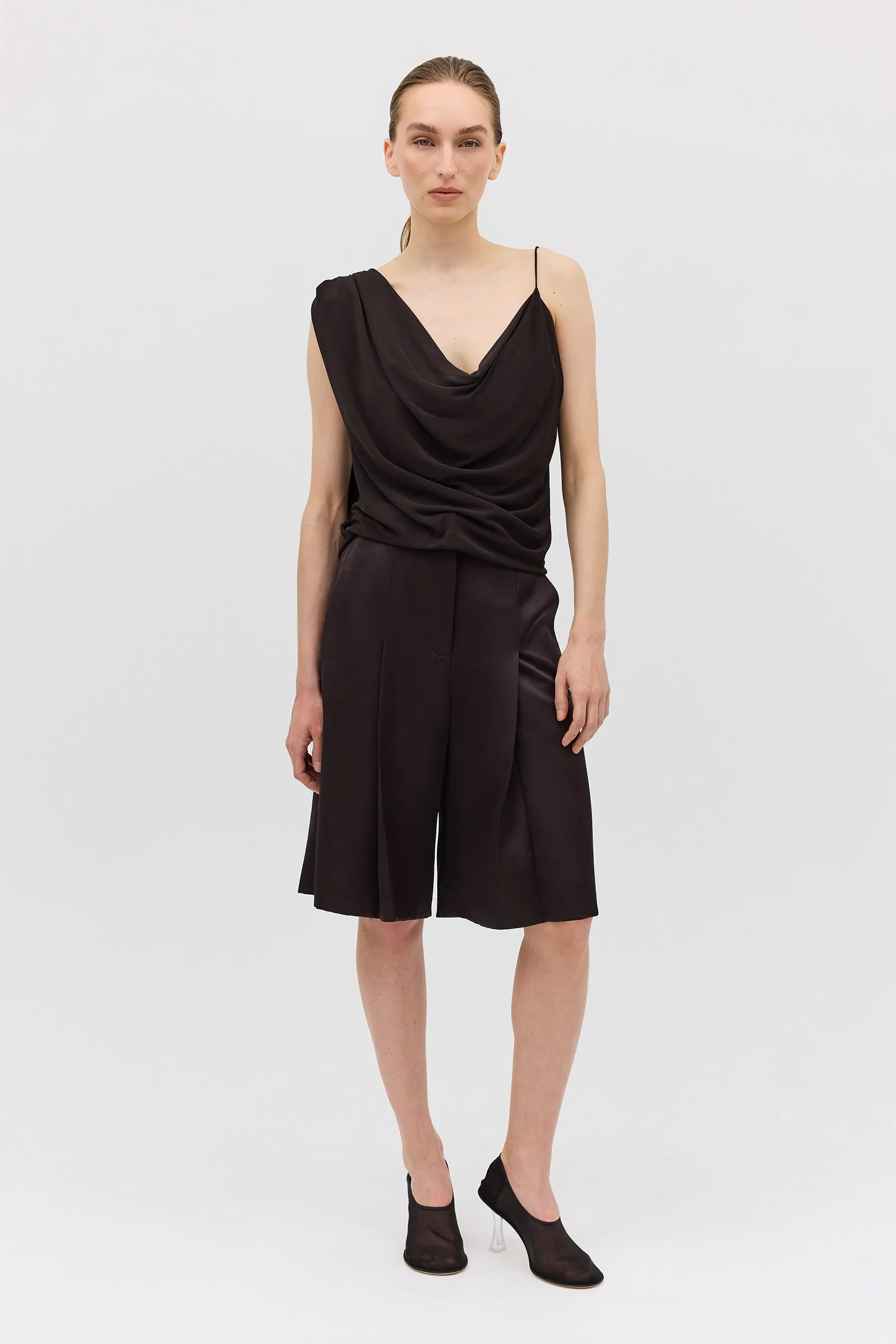 CHOCOLATE JERSEY LIQUID TOP sold by Bianca Spender product image thumbnail 3