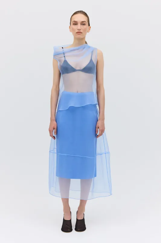 SKY ORGANZA CURVATURE SKIRT sold by Bianca Spender