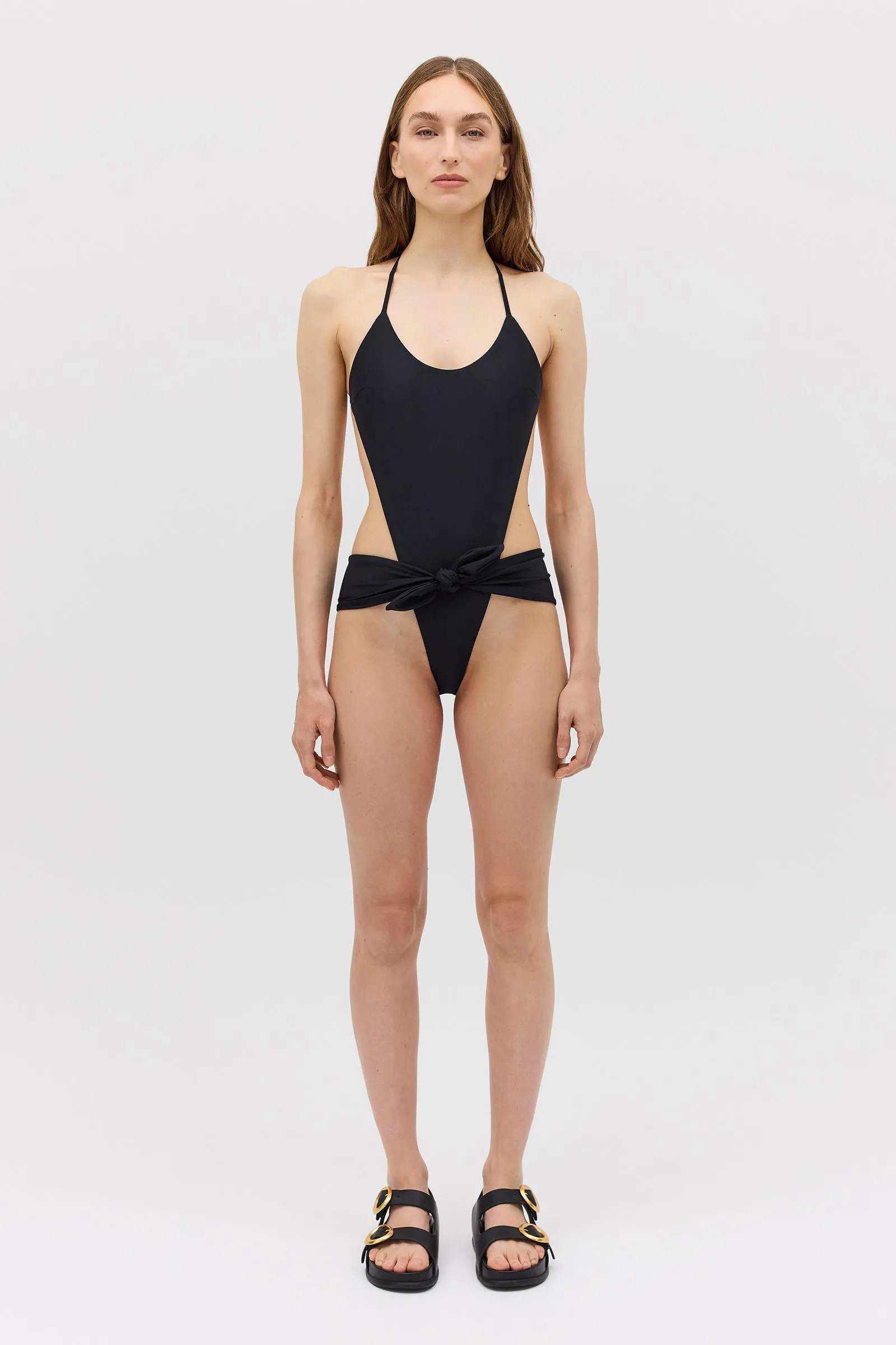 BLACK SPANDEX RISING ONE PIECE sold by Bianca Spender product image thumbnail 2