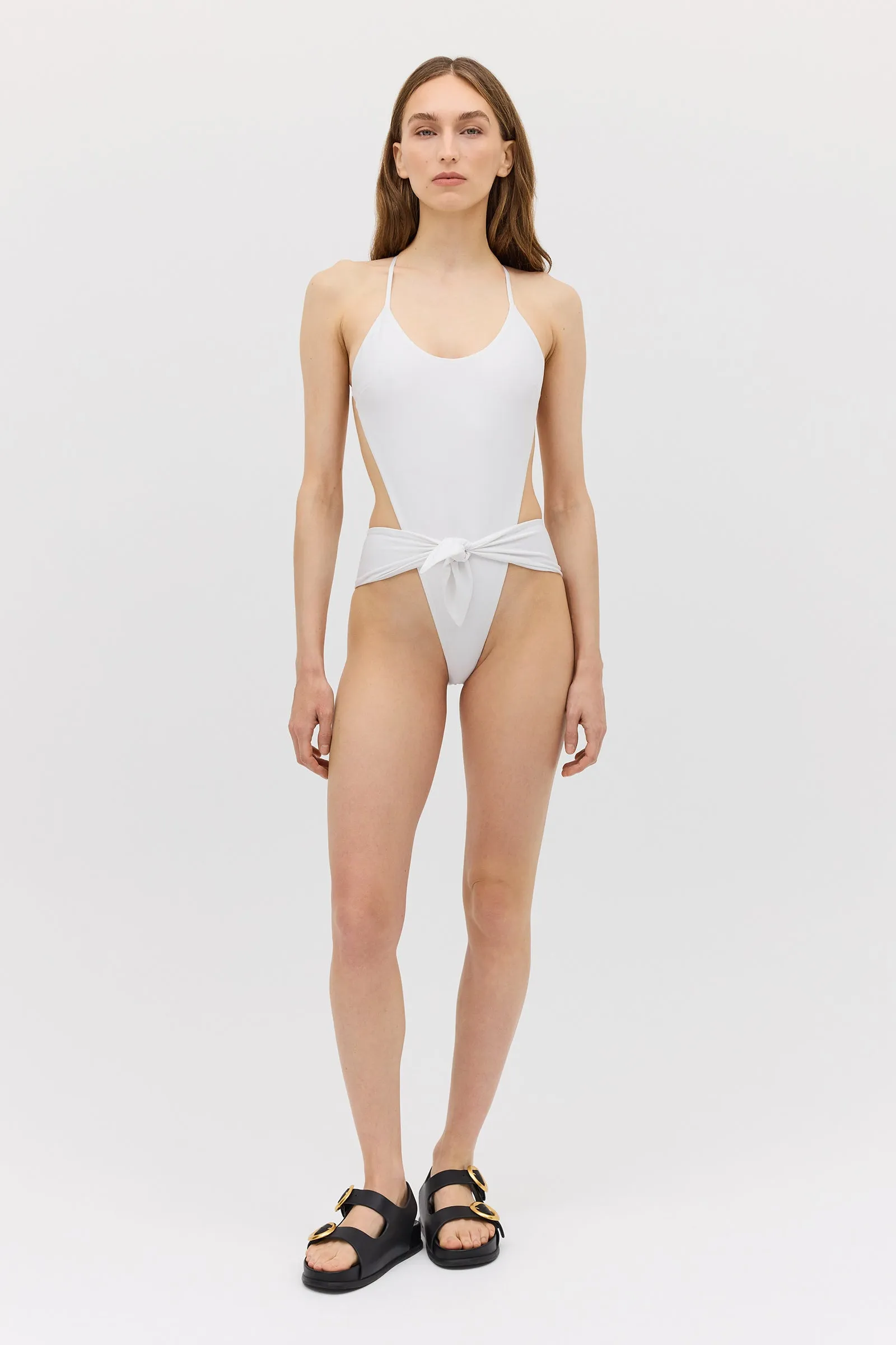 WHITE SPANDEX RISING ONE PIECE sold by Bianca Spender product image thumbnail 3