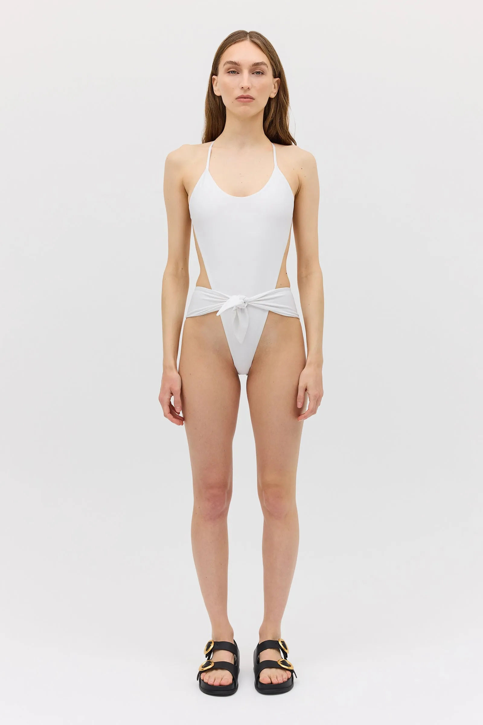 WHITE SPANDEX RISING ONE PIECE sold by Bianca Spender product image thumbnail 2