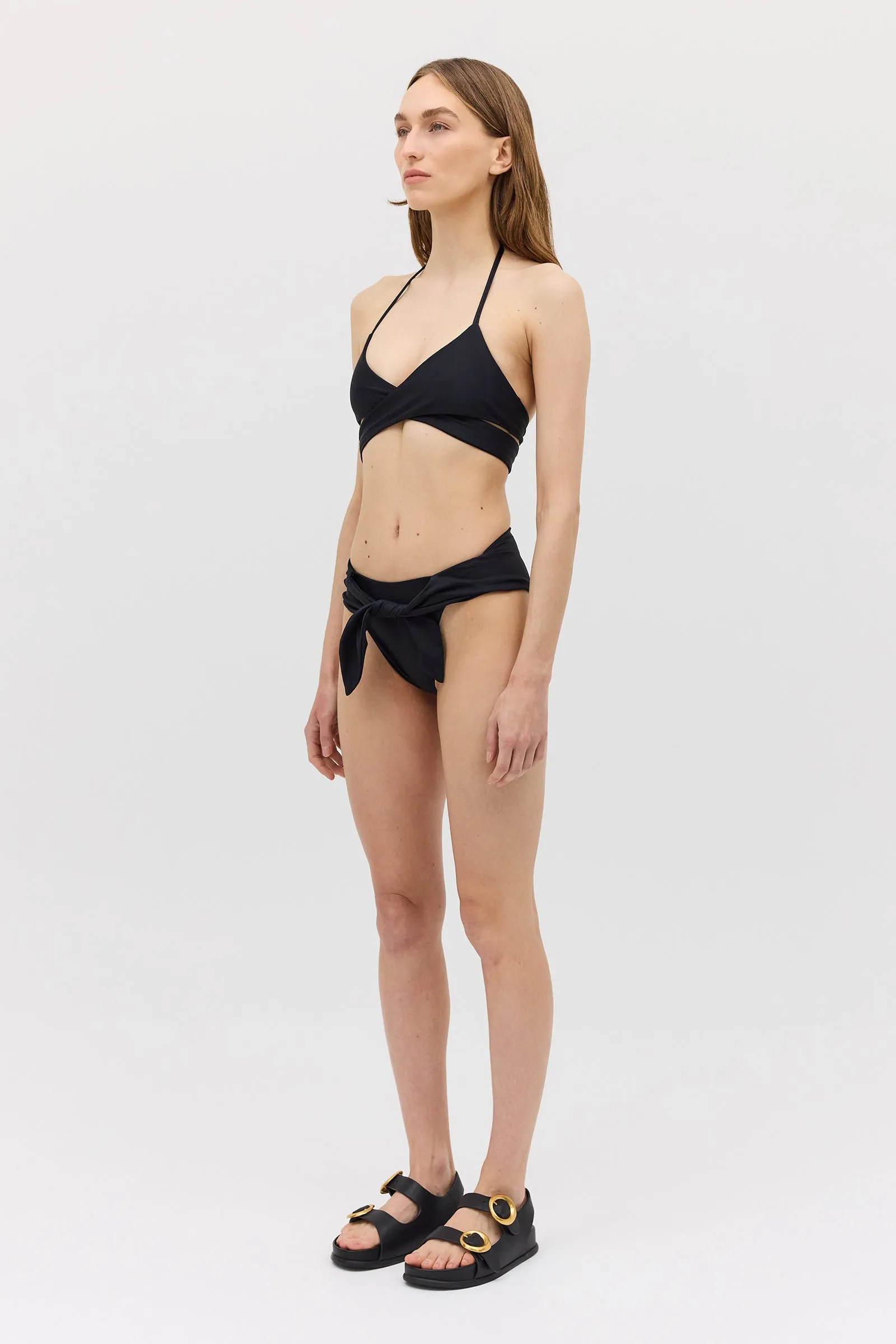 BLACK SPANDEX RISING SWIM BOTTOM sold by Bianca Spender product image thumbnail 3