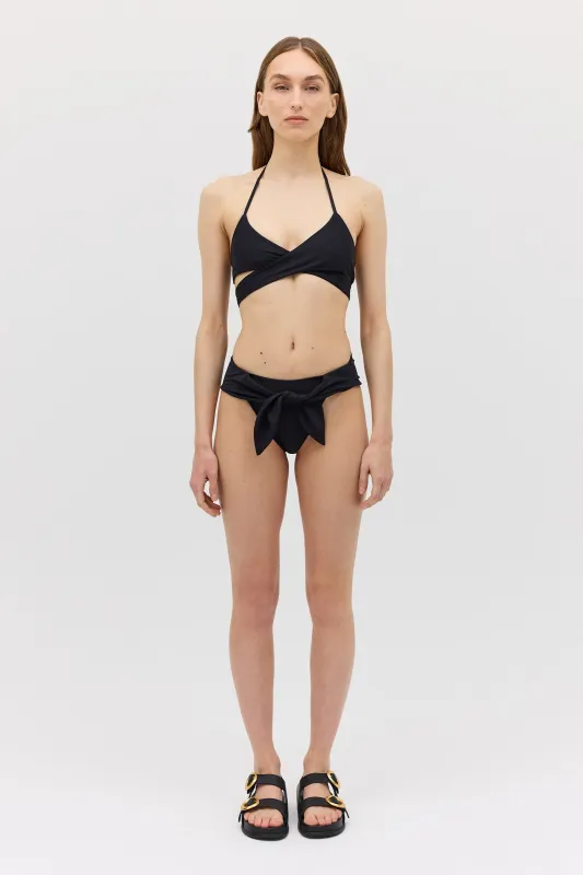 BLACK SPANDEX RISING SWIM BOTTOM sold by Bianca Spender