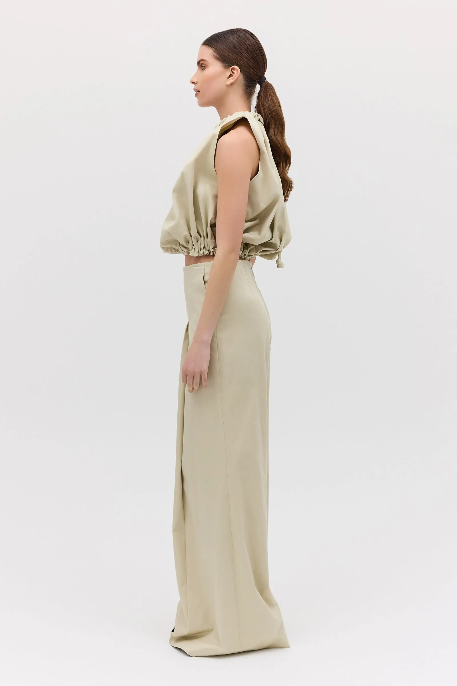 STONE COTTON HEPBURN PANT sold by Bianca Spender product image thumbnail 4