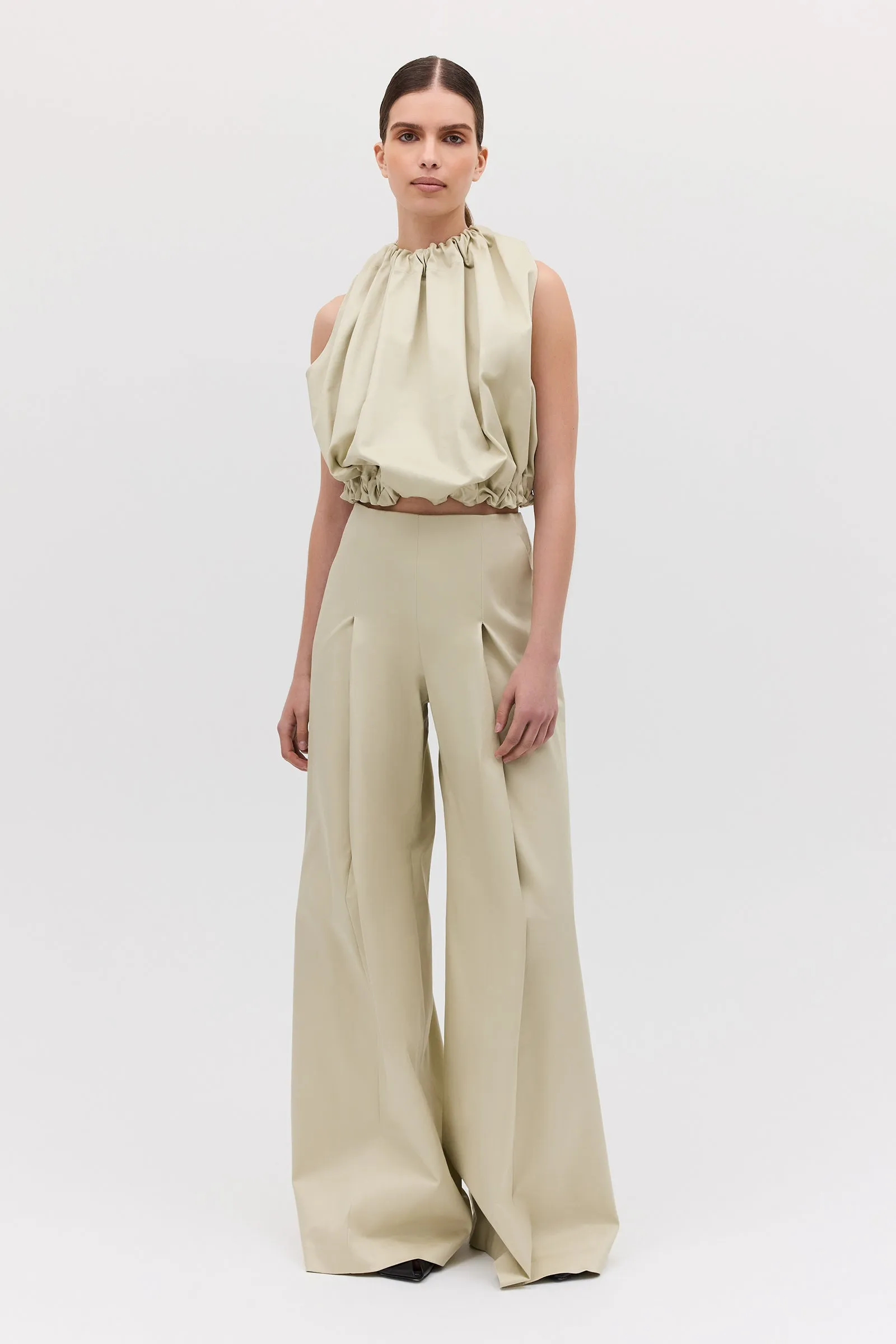STONE COTTON HEPBURN PANT sold by Bianca Spender product image thumbnail 2
