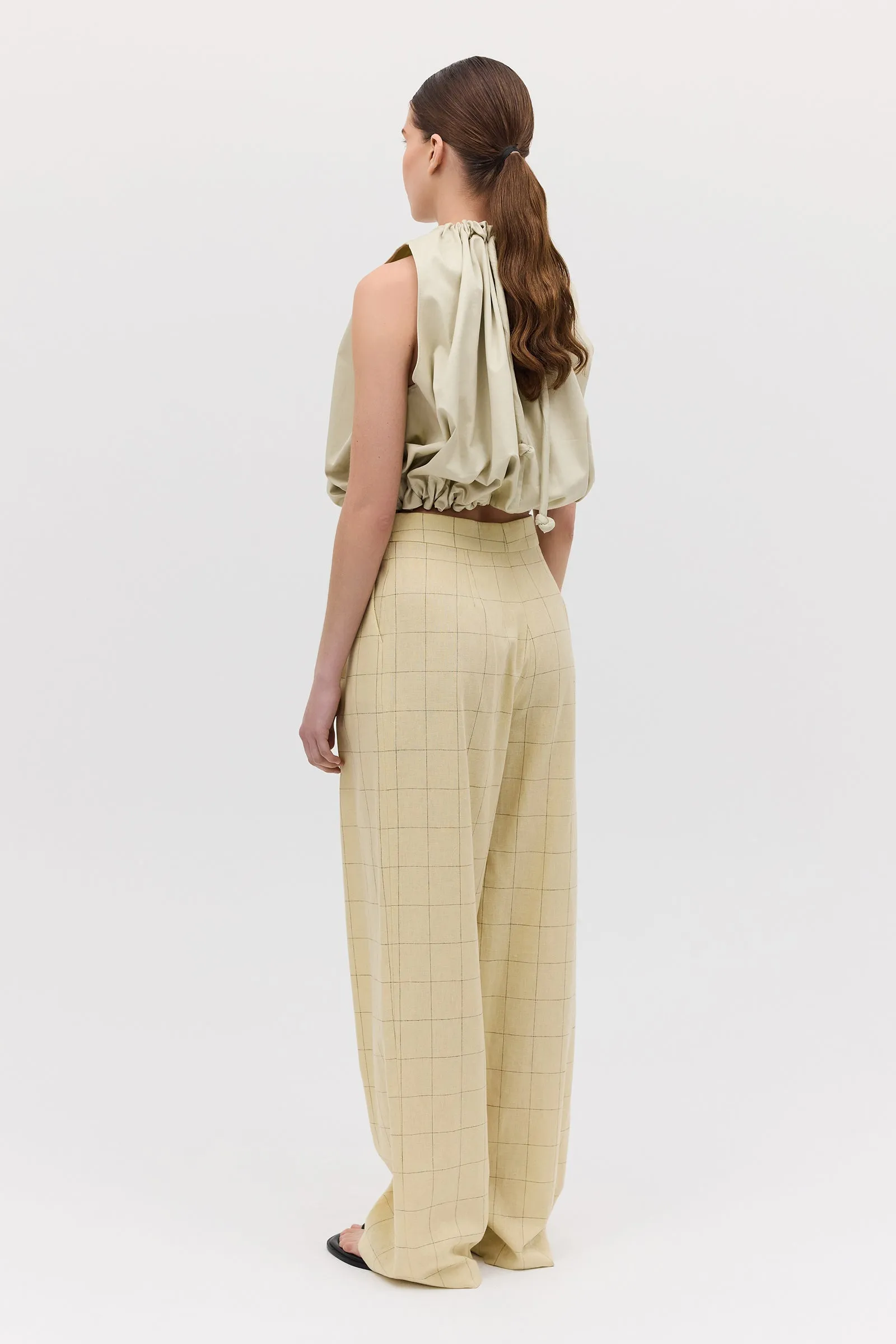BUTTER CHECK SUITING AFFINITY PANT sold by Bianca Spender product image thumbnail 5