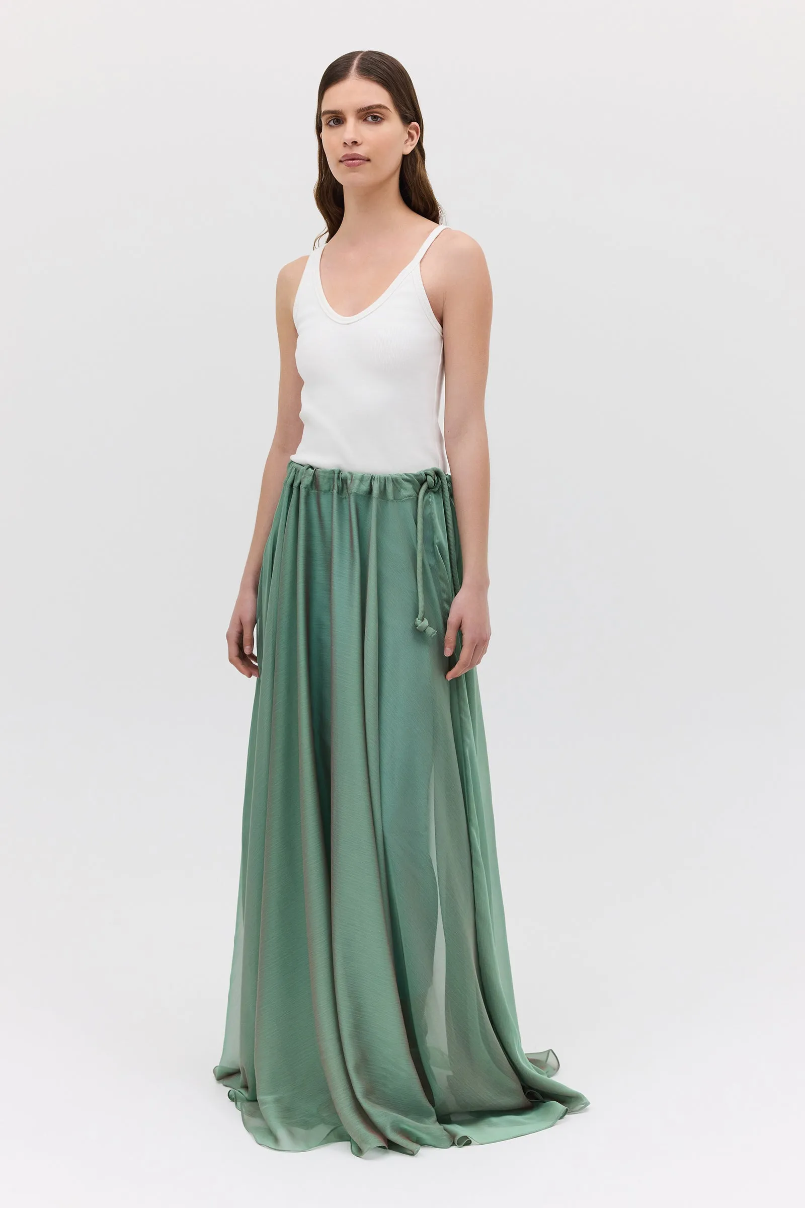 WHITE JERSEY PLUNGE TANK sold by Bianca Spender product image thumbnail 3