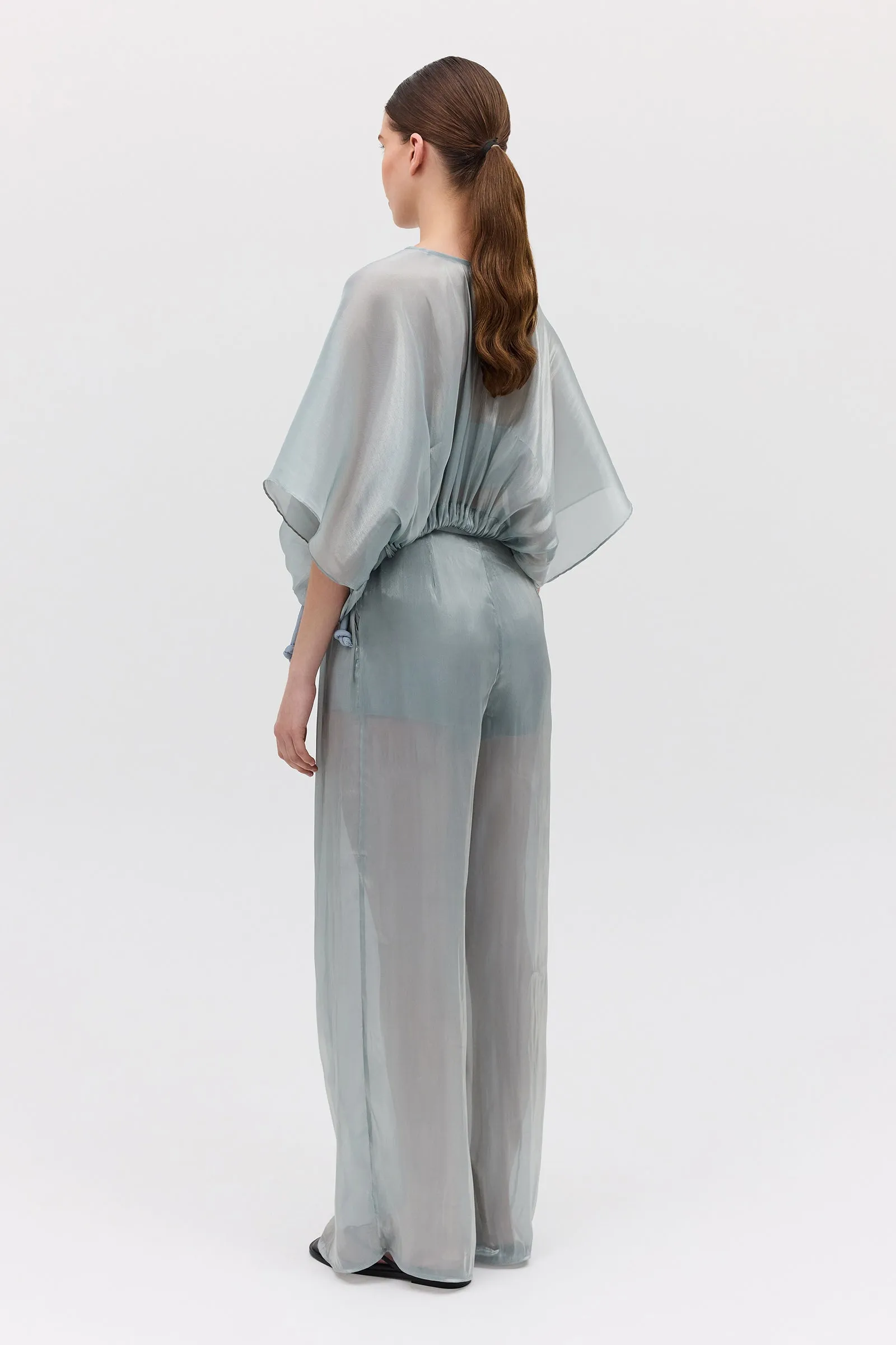 BLUE LIQUID ORGANZA PROCESSION PANT sold by Bianca Spender product image thumbnail 5