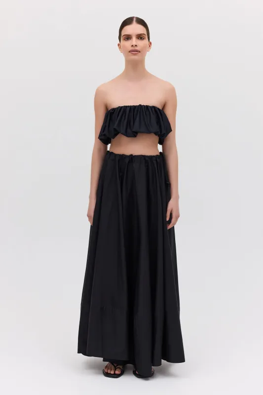 BLACK COTTON SANTANA SKIRT sold by Bianca Spender