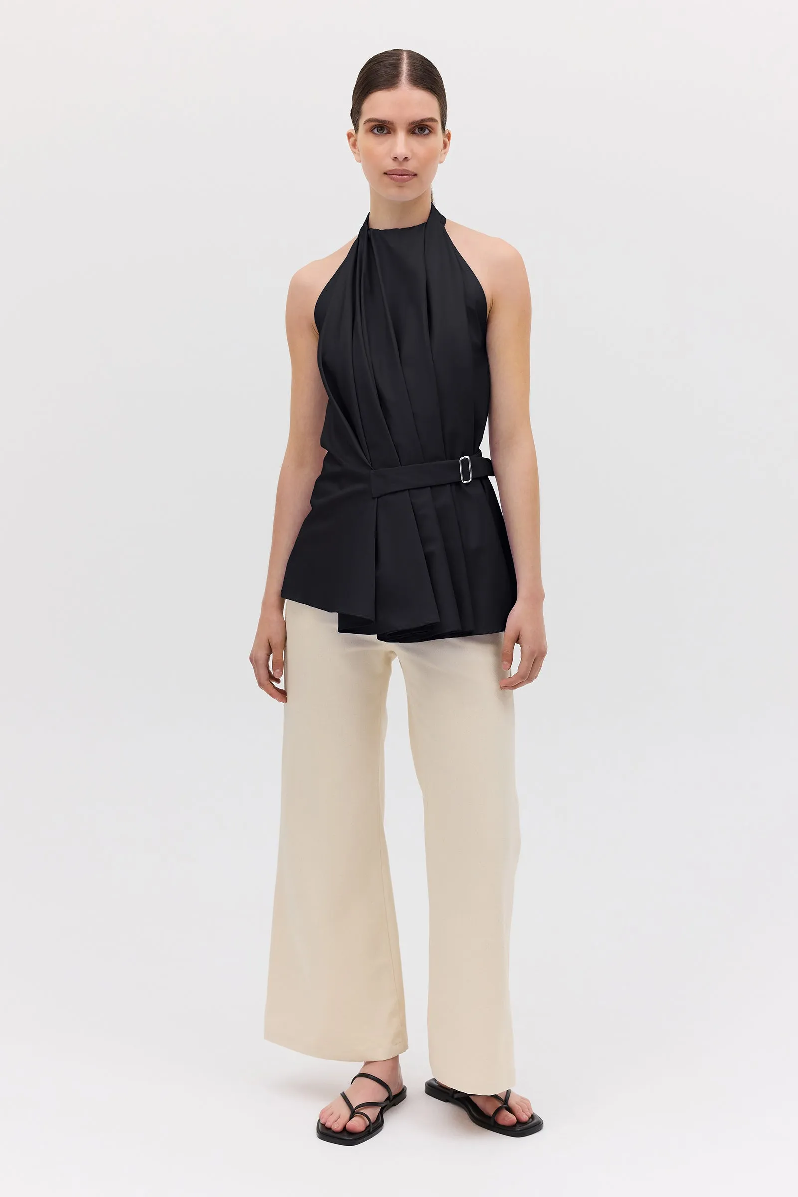 BLACK COTTON ISABELLA TOP sold by Bianca Spender product image thumbnail 2