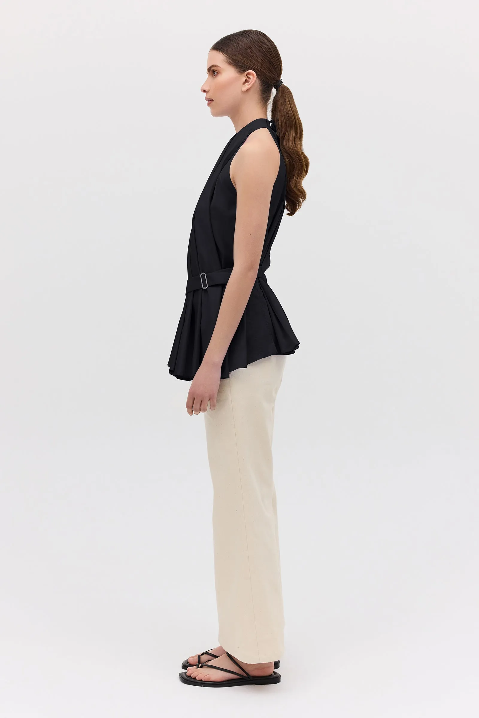 BLACK COTTON ISABELLA TOP sold by Bianca Spender product image thumbnail 5