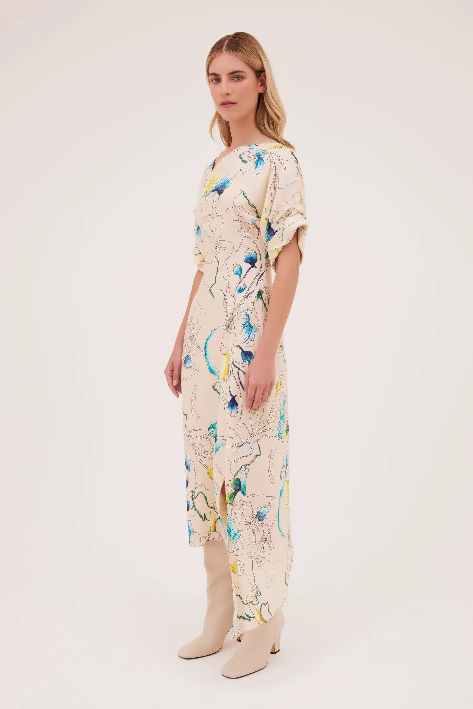 PARCHMENT EMBRACE SILK PALOMA DRESS sold by Bianca Spender product image thumbnail 5