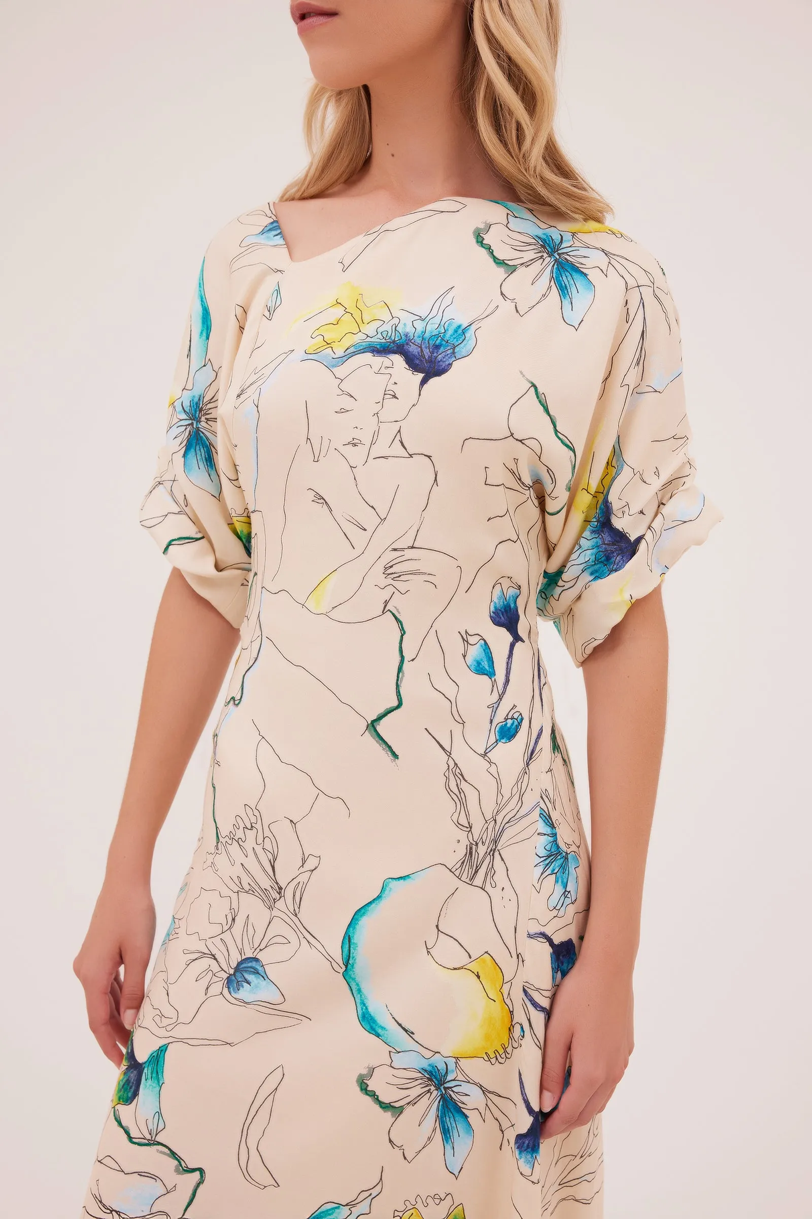 PARCHMENT EMBRACE SILK PALOMA DRESS sold by Bianca Spender product image thumbnail 2