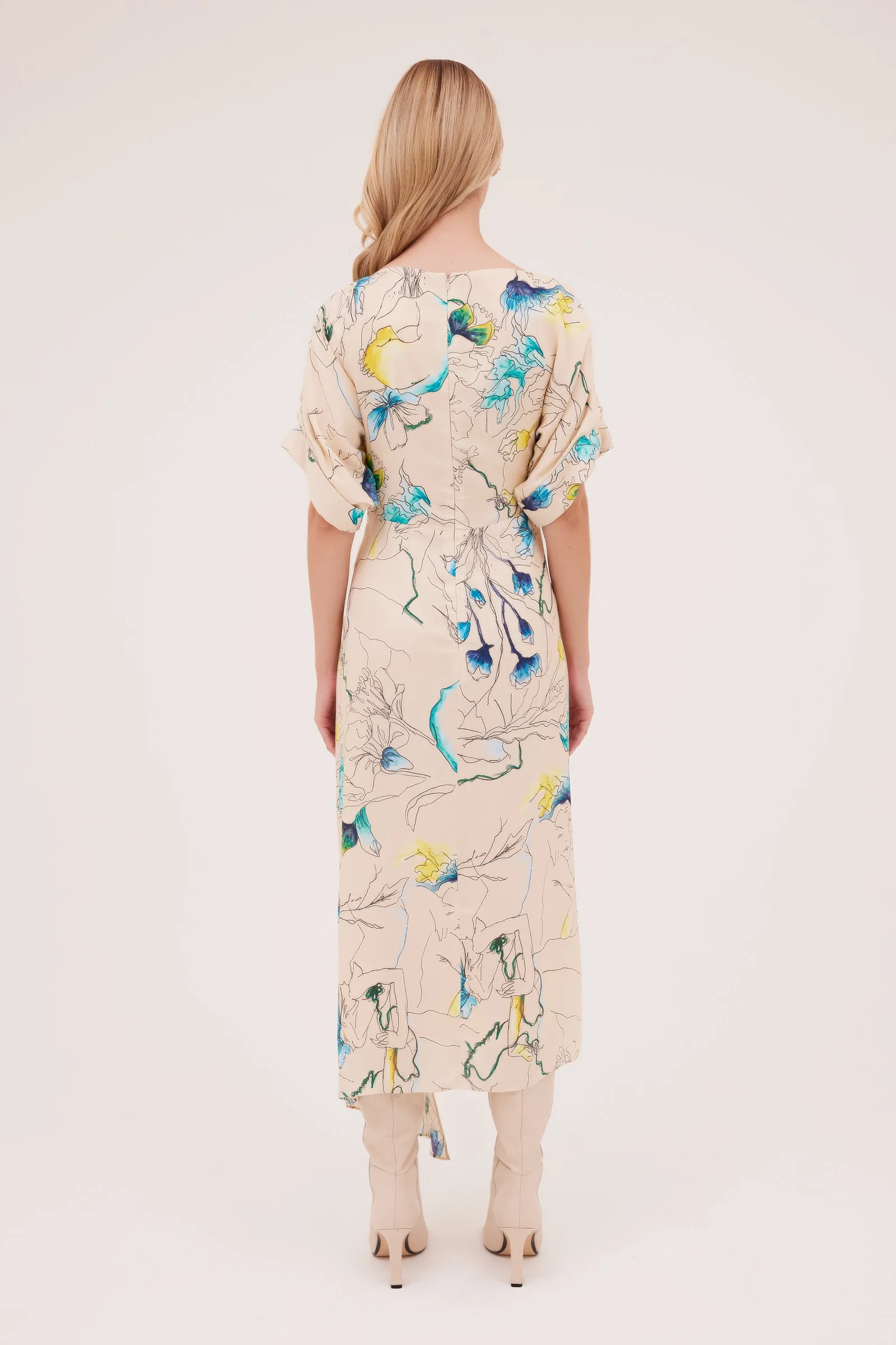 PARCHMENT EMBRACE SILK PALOMA DRESS sold by Bianca Spender product image thumbnail 3