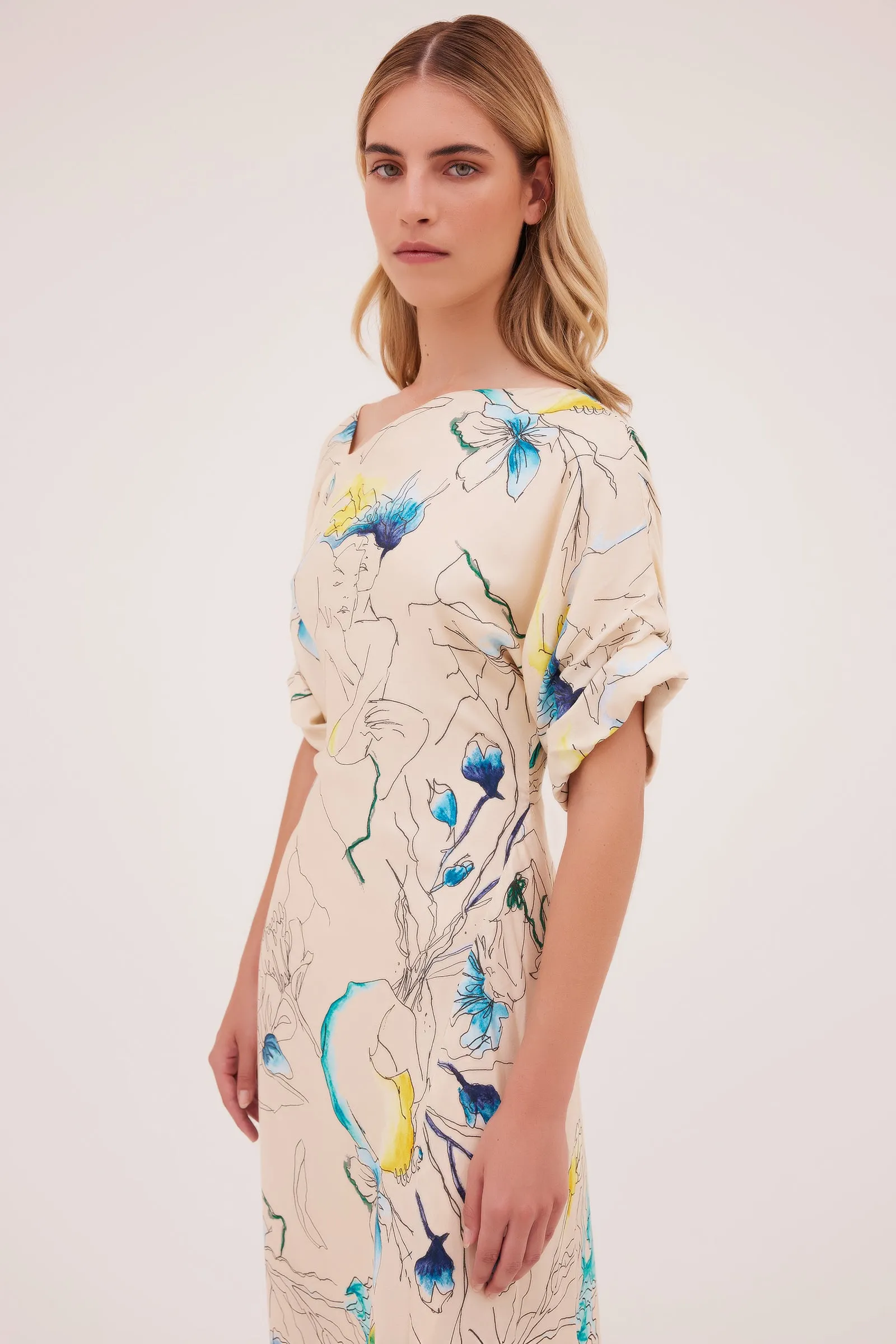 PARCHMENT EMBRACE SILK PALOMA DRESS sold by Bianca Spender product image thumbnail 4