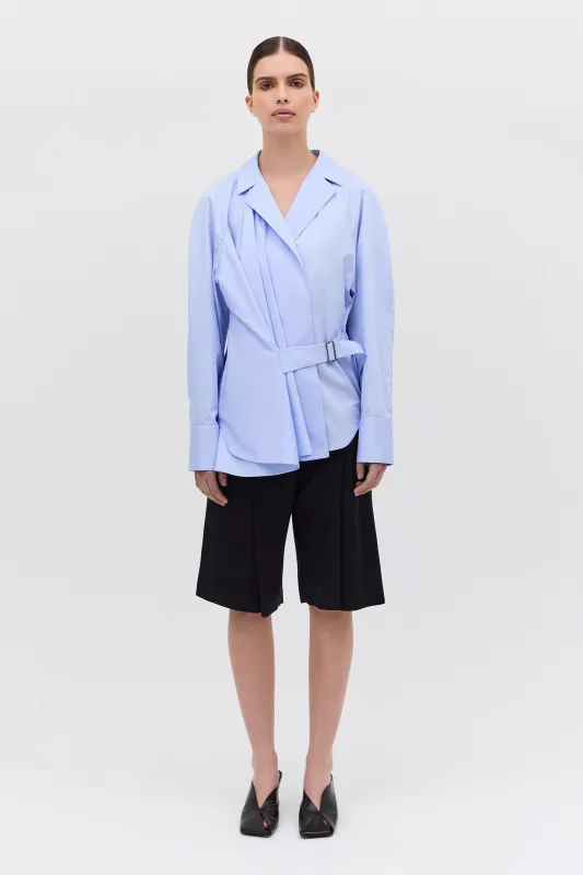 SKY COTTON ISABELLA SHIRT made by Bianca Spender