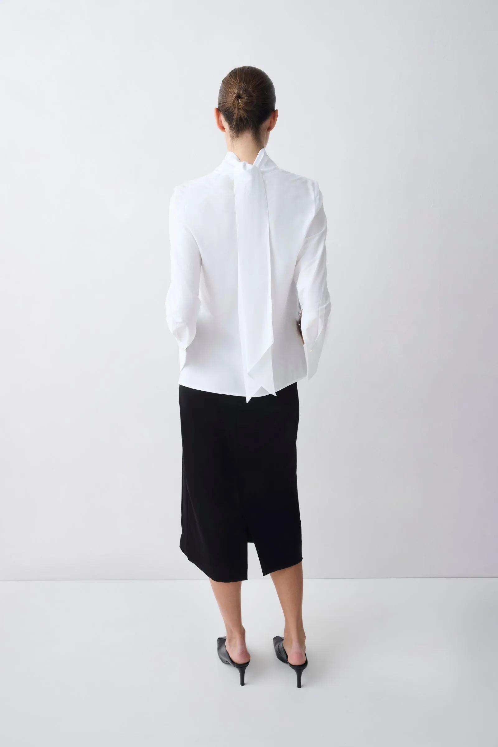 WHITE COTTON SHIRTING BYSTANDER TOP sold by Bianca Spender product image thumbnail 5