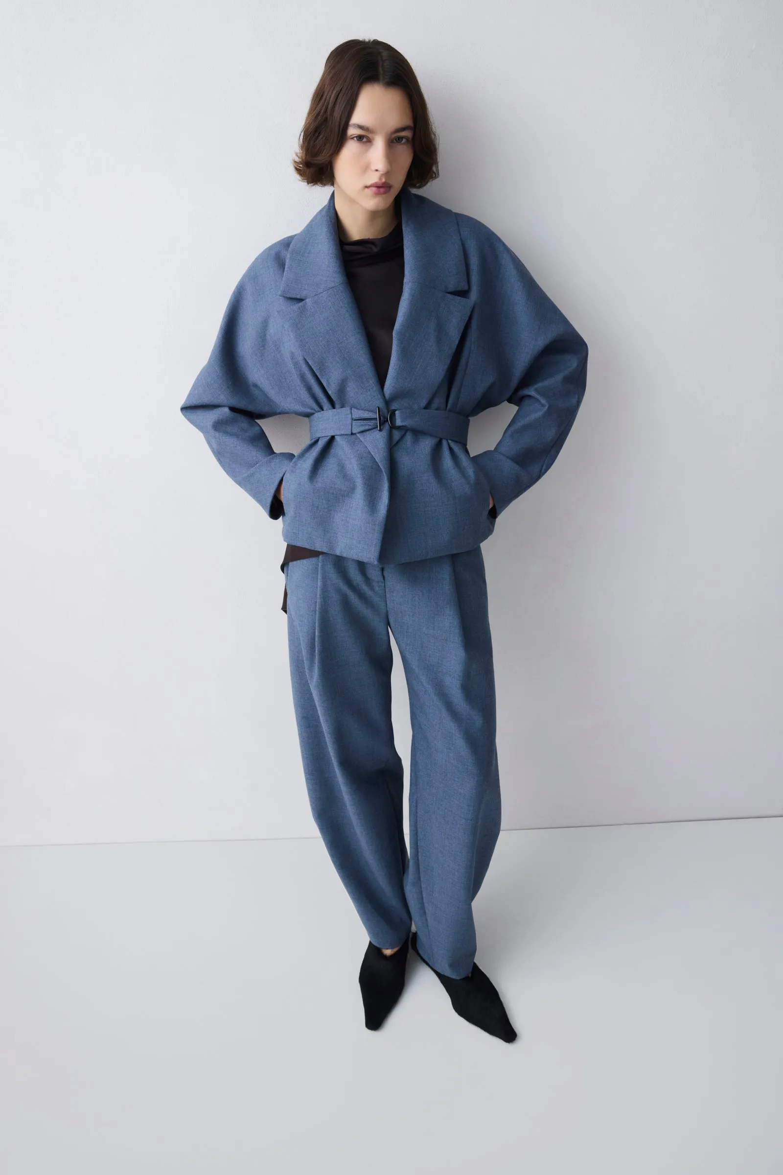 DENIM WOOL SUITING EVOLVE JACKET sold by Bianca Spender product image thumbnail 2