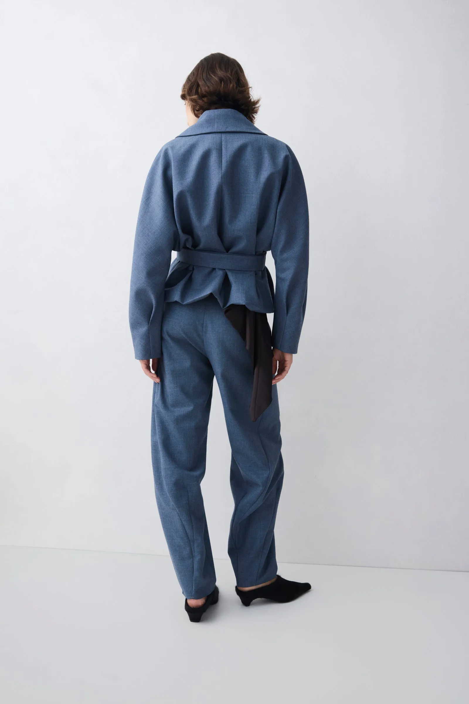 DENIM WOOL SUITING EVOLVE JACKET sold by Bianca Spender product image thumbnail 5