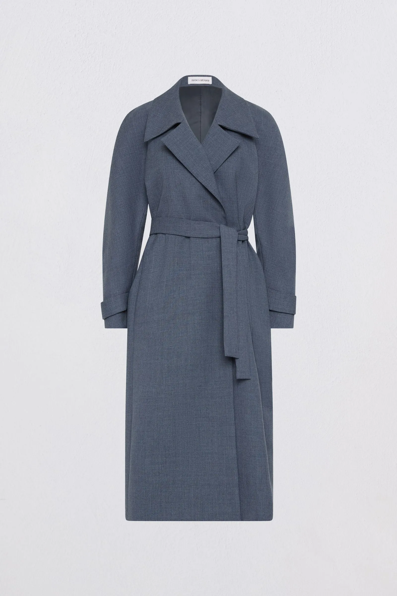 DENIM WOOL SUITING EVOLVE COAT sold by Bianca Spender product image thumbnail 5