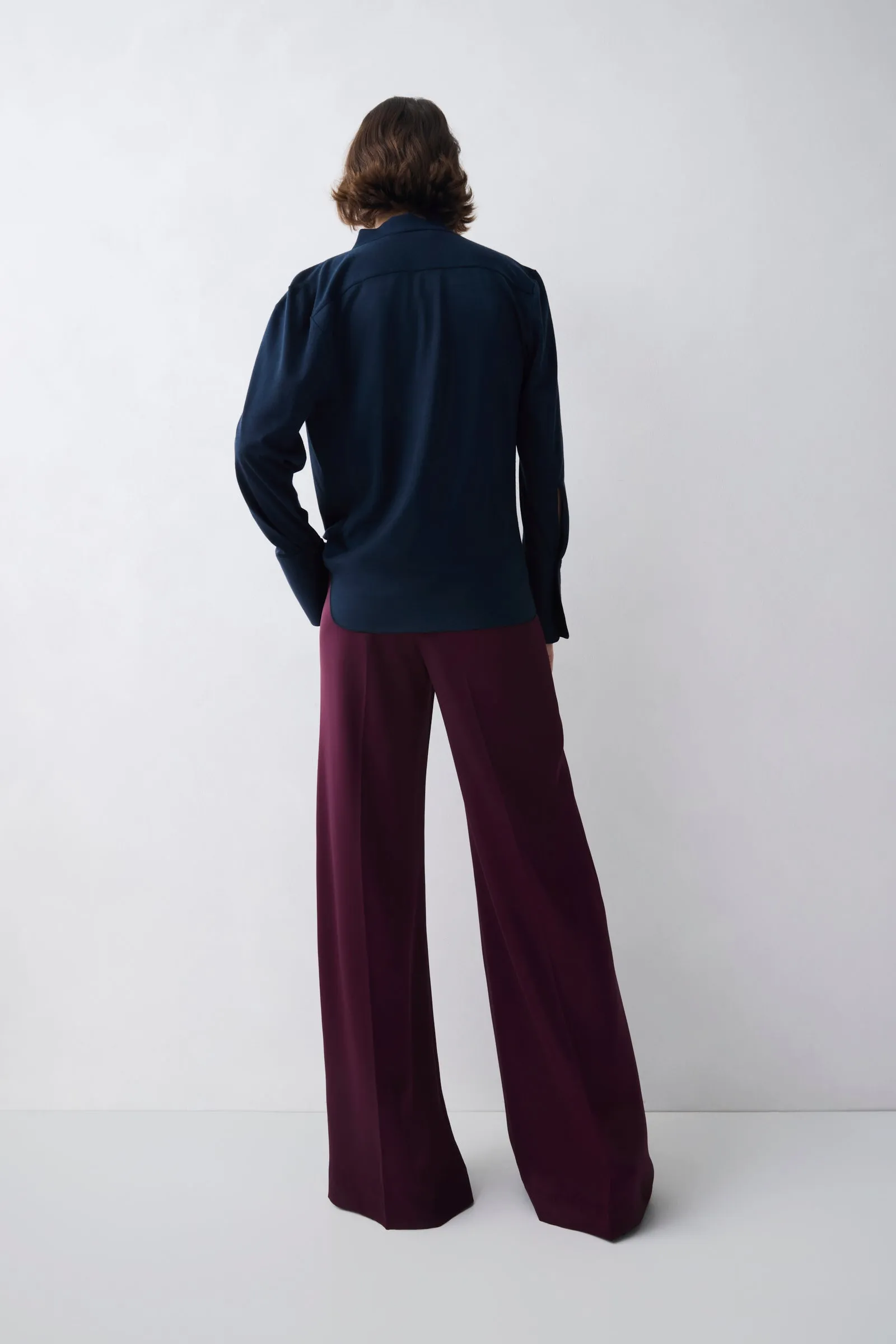 NAVY MERINO CASCADE TOP sold by Bianca Spender product image thumbnail 5