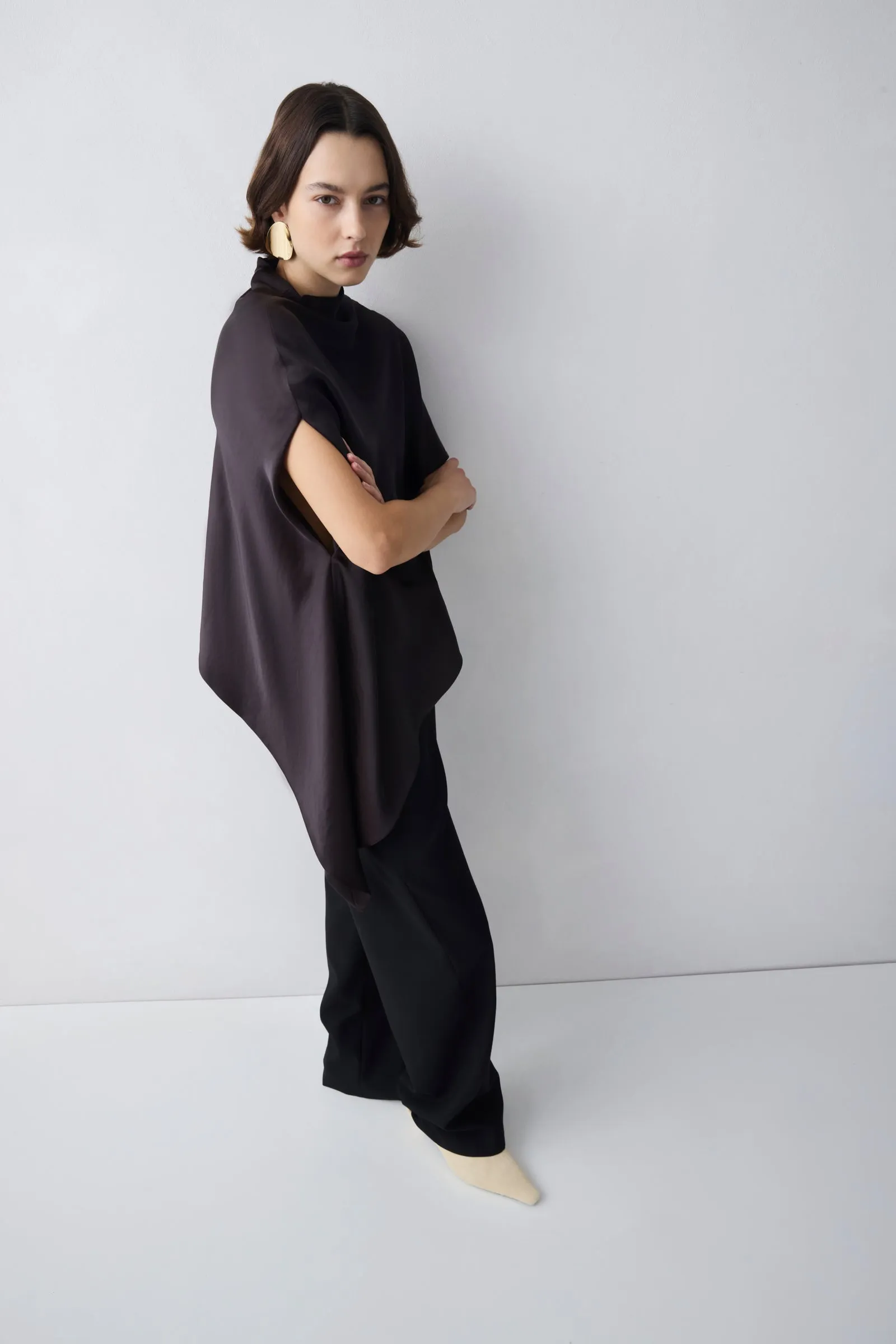 BLACK WOOL SUITING AWAKEN PANT sold by Bianca Spender product image thumbnail 4