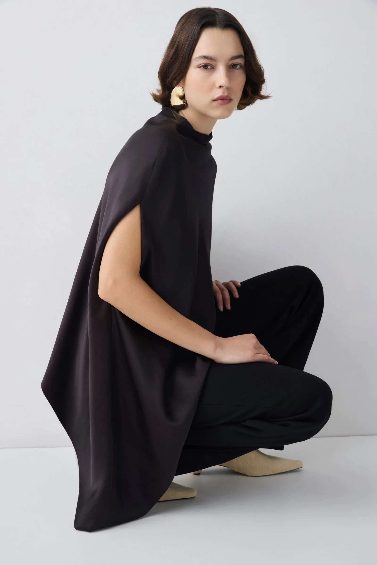 BLACK WOOL SUITING AWAKEN PANT sold by Bianca Spender product image thumbnail 5