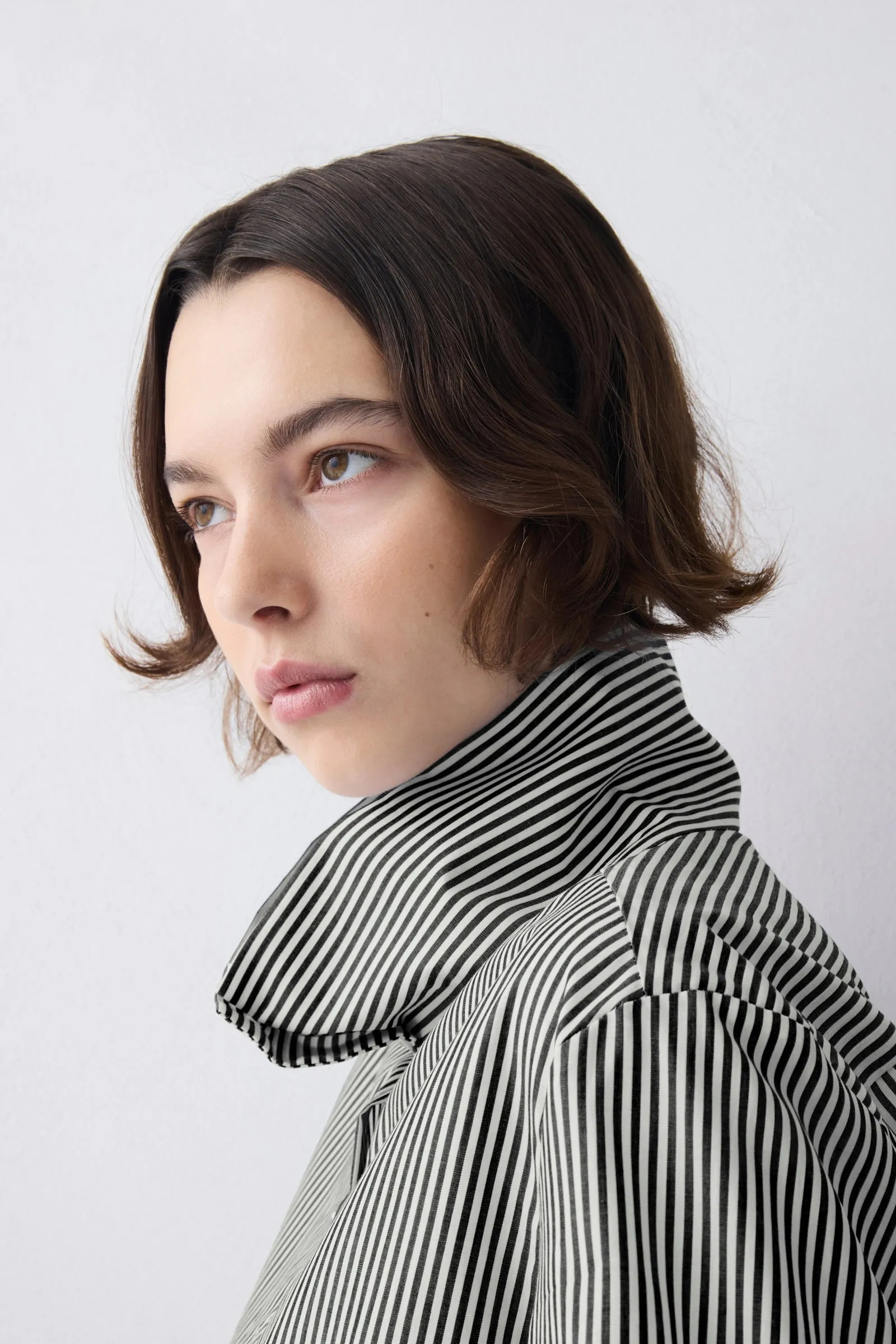 BLACK STRIPE COTTON RISE SHIRT sold by Bianca Spender product image thumbnail 2